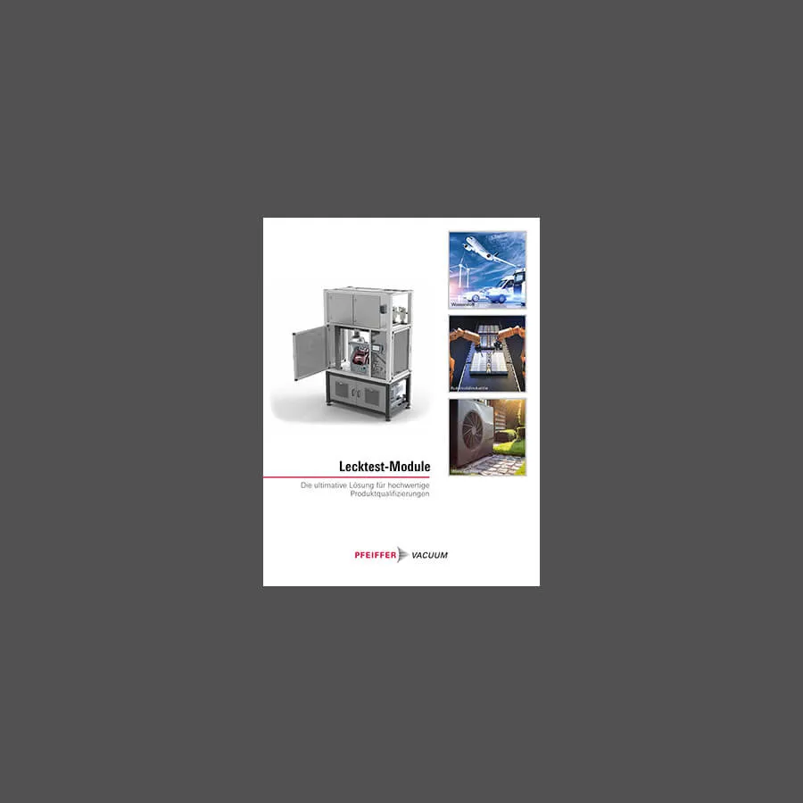Broschuere Lecktest Module