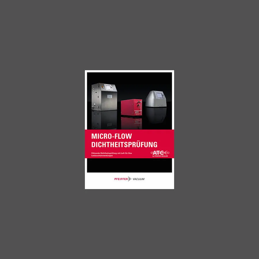 Broschuere Micro Flow Leak Testing