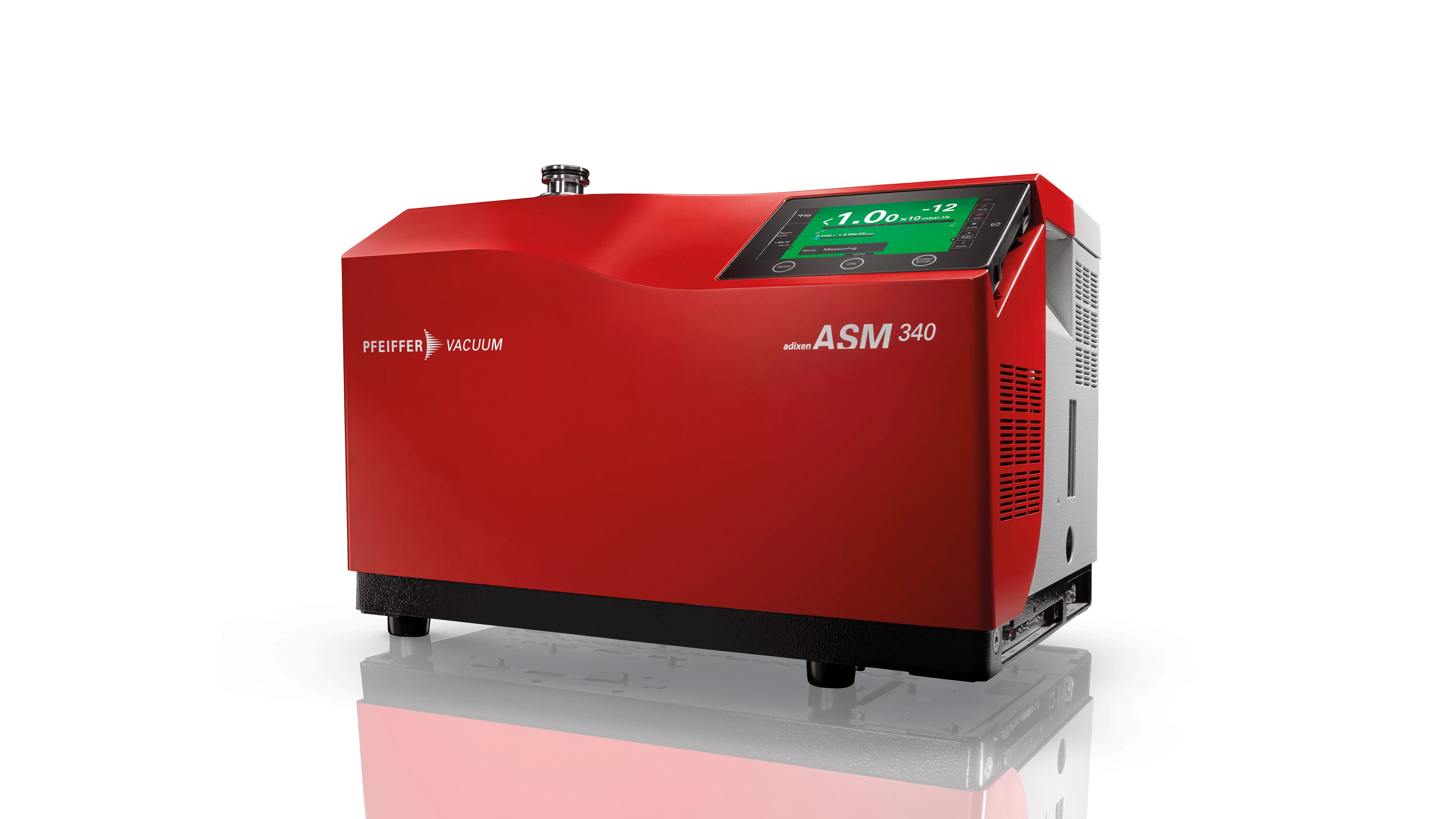 Device for leak detection with tracer gas
